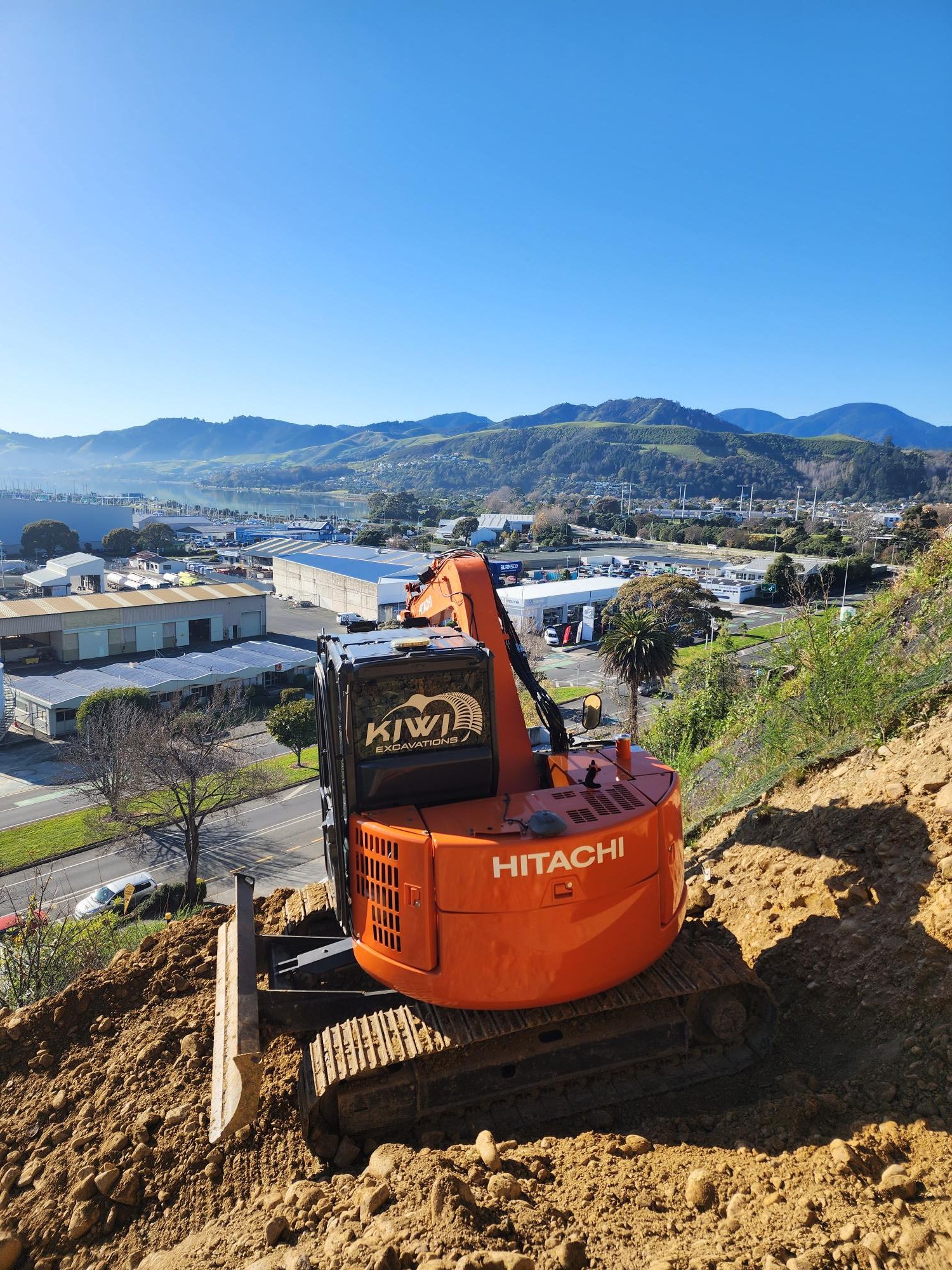 Completed earthworks and site preparation project showing quality excavation and landscape construction in Nelson Bay area