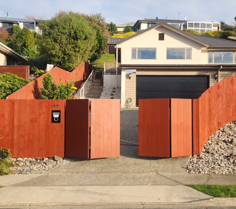 Quality timber fencing installation showing professional post setting and boundary fencing construction in Nelson Tasman residential property