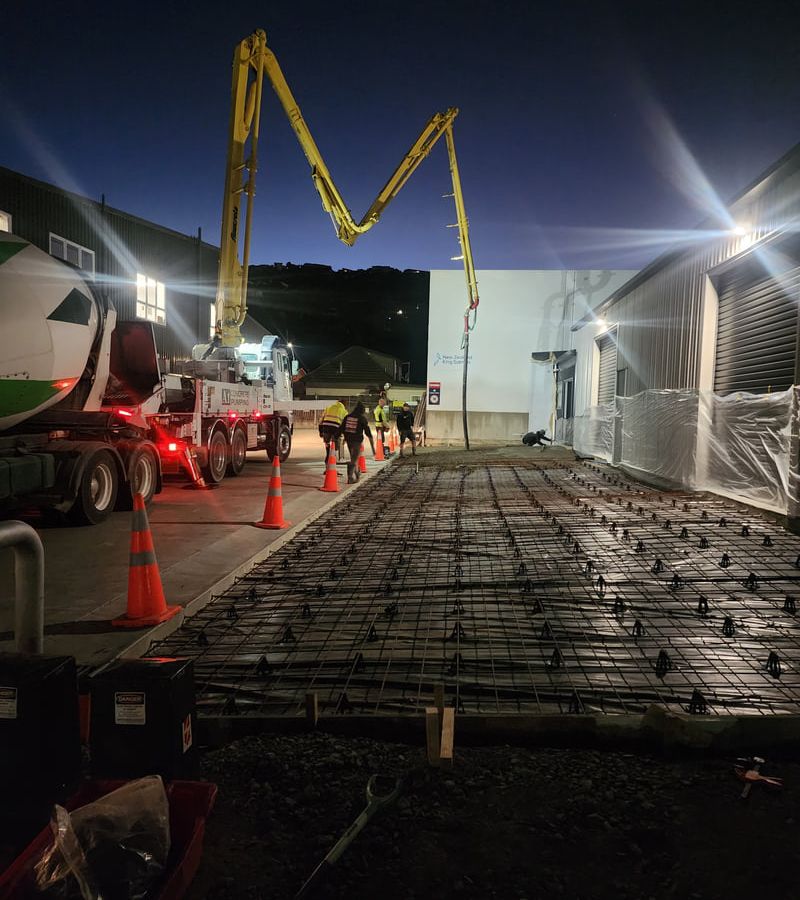 Precise foundation excavation and site preparation showing professional earthworks for building construction in Nelson Tasman