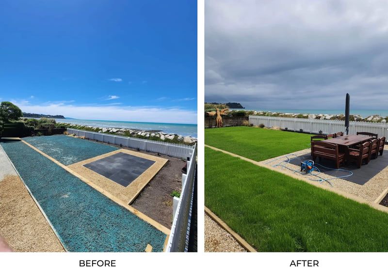 Quality topsoil supply and garden preparation showing professional landscaping materials and site preparation for garden construction in Nelson Tasman